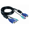 D-Link 6 Ft KVM Cable, Male to Male Connectors
